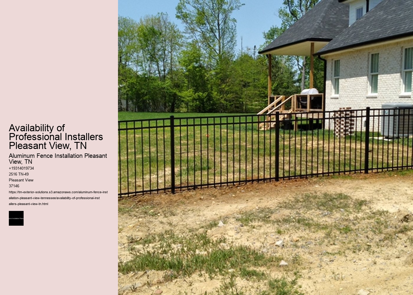 Availability of Professional Installers Pleasant View, TN